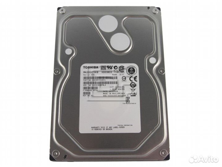 Жесткий диск Toshiba 2Tb MK2002tskb SATA 3.5