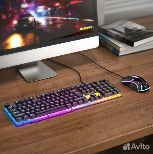 Игровая клавиатура и мышь с подсветкой