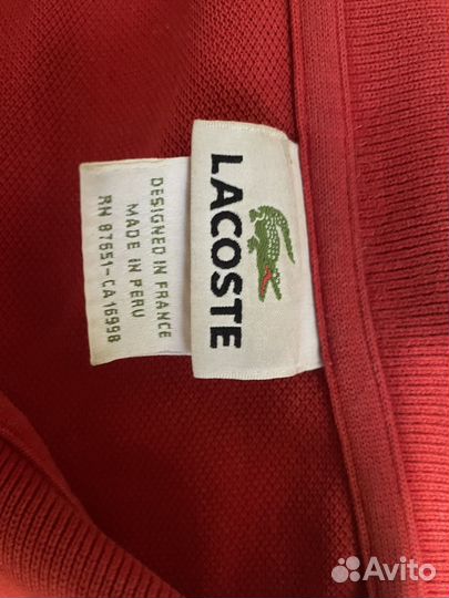 Мужская футболка Polo Lacoste оригинальное