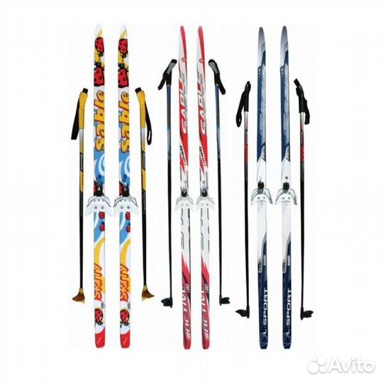 Комплект лыж STC 75 мм 150см step