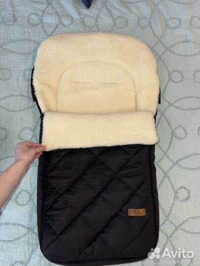 Теплый зимний конверт Markus 100% овечья шерсть