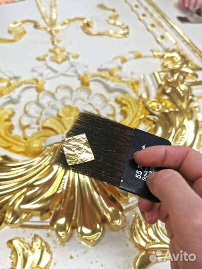 Золочение поталью и сусальным золотом