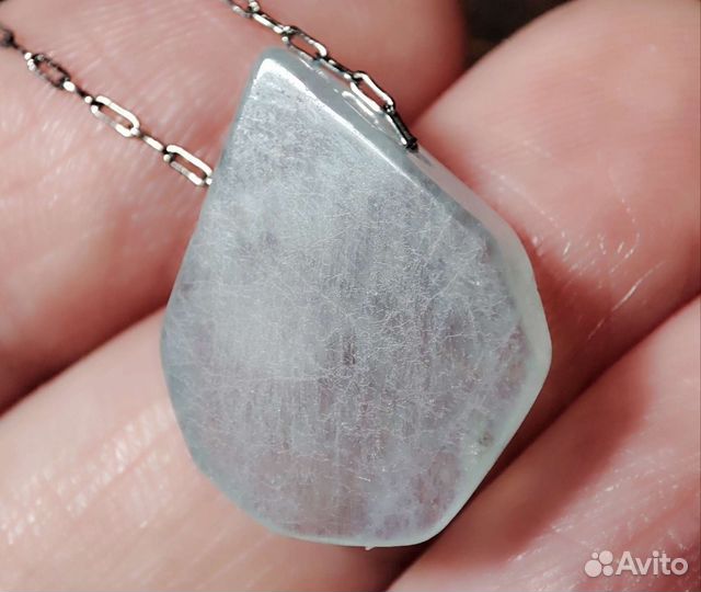 Аквамарин кулон на цепочке