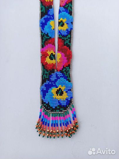 Украшение на шею Гердан Фиалки