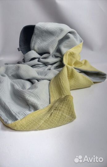 Детский муслиновый плед однотонный