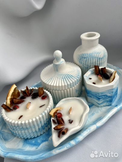 Новогодний подарок. Наборы. Свечи