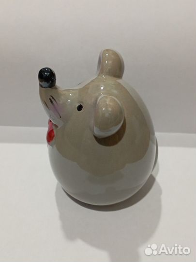 Статуэтка керамическая Мышь Мышка серая