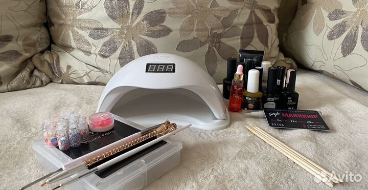 Набор для маникюра с лампой