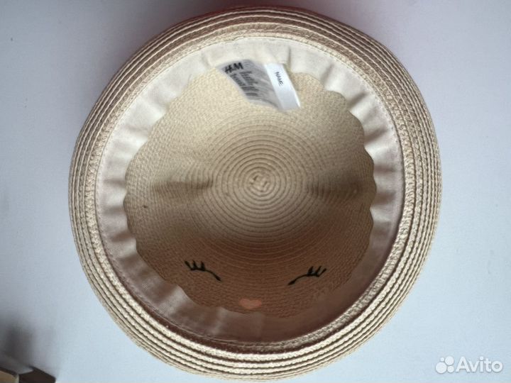 Шляпа соломенная детская h&m 122-128