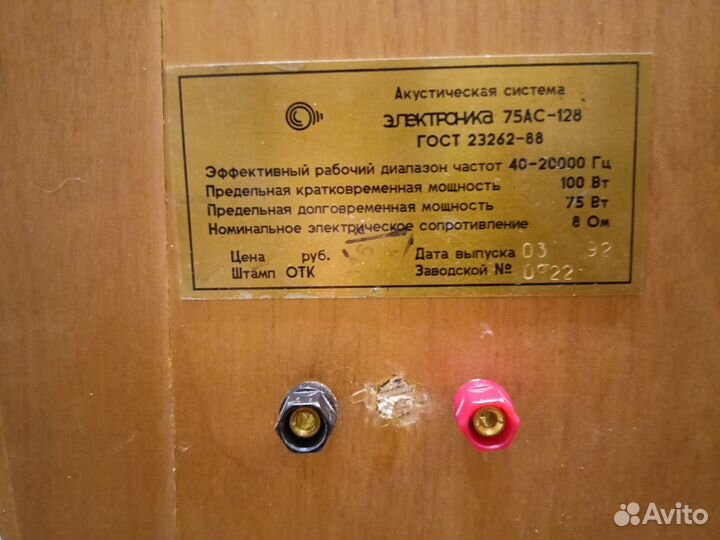 Колонки Электроника 75 ас 128