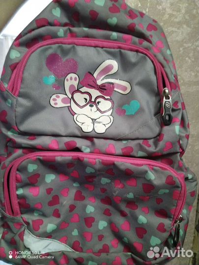 Рюкзак школьный ортопедический для девочки б/у