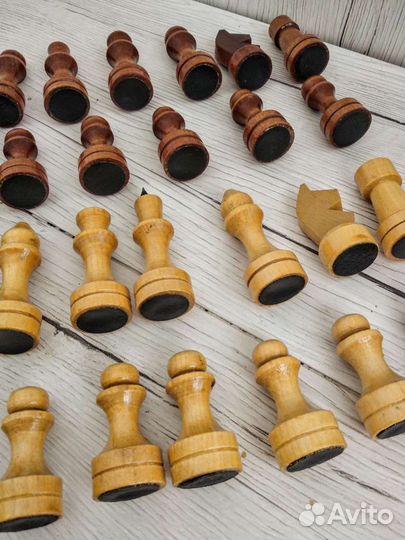 Игра. Шахматы. Деревянные. Резные. Винтаж. СССР