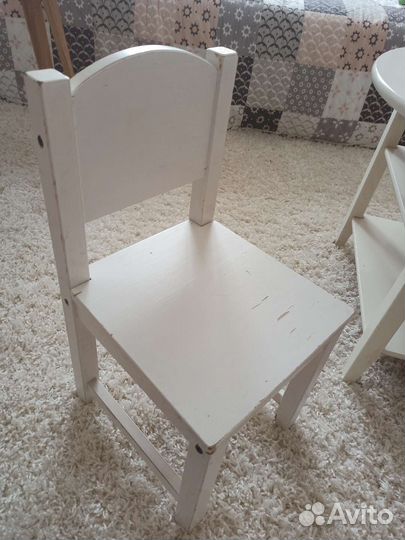 Детский стол и стул икеа (массив)