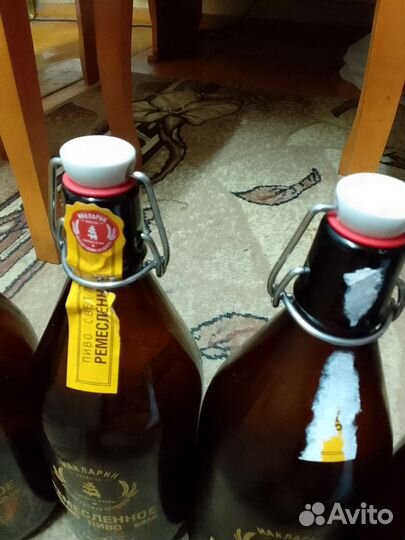 Стеклянная бутылка 1 л