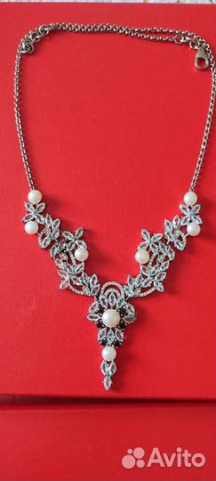 Колье серебро