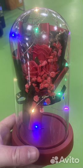 Роза в колбе мыло