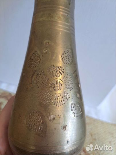 Ваза латунная старинная