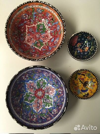 Салатники керамические расписные Hand made (новые)