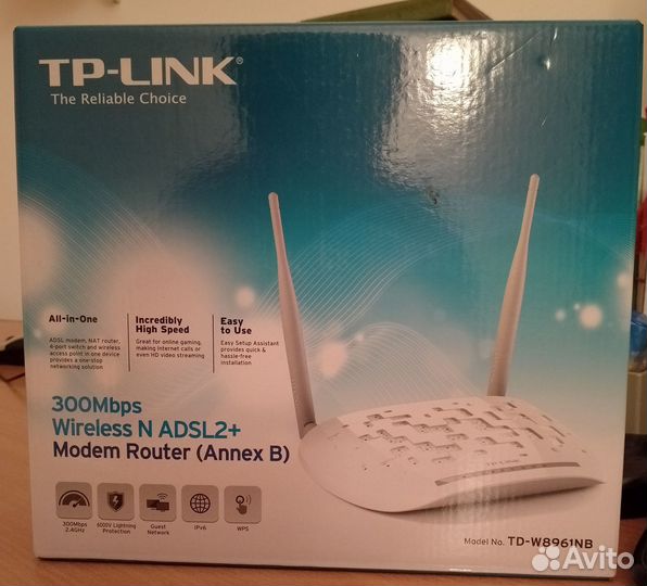 Tp-Link Wi-Fi роутер серии N со встроенным модемом