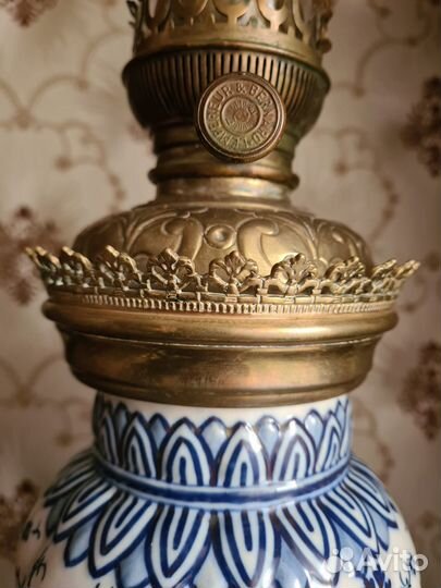 Лампа керосиновая,корпус фарфор L&B, Бельгия