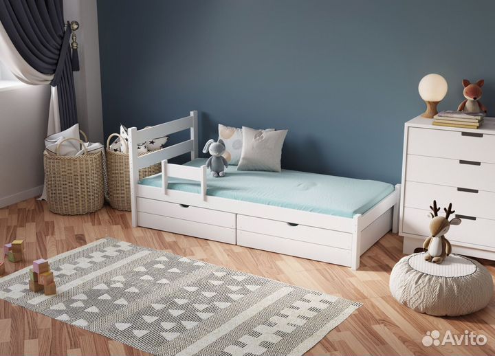 Кровать для детей с ящиком