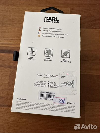 Чехол на iPhone 14 pro max karl lagerfeld
