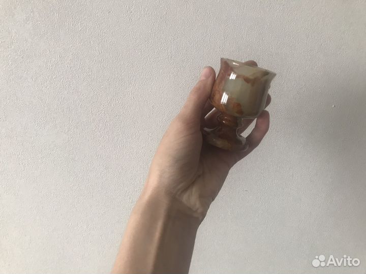 Набор рюмки из камня оникса подарочный