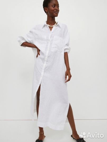 Платье hm лен новое размер M