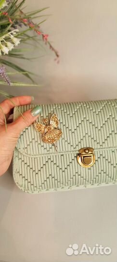 Сумка женская светлая зелень