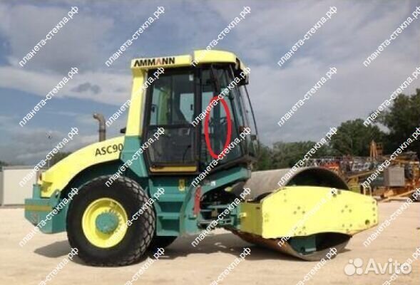 Стекло для катка Ammann ASC 90/ASC 120/ASC 200 с г