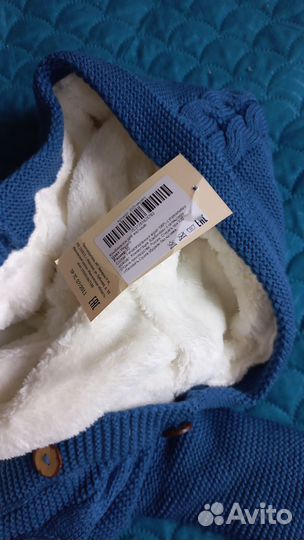 Детский комбинезон тёплый вязаный