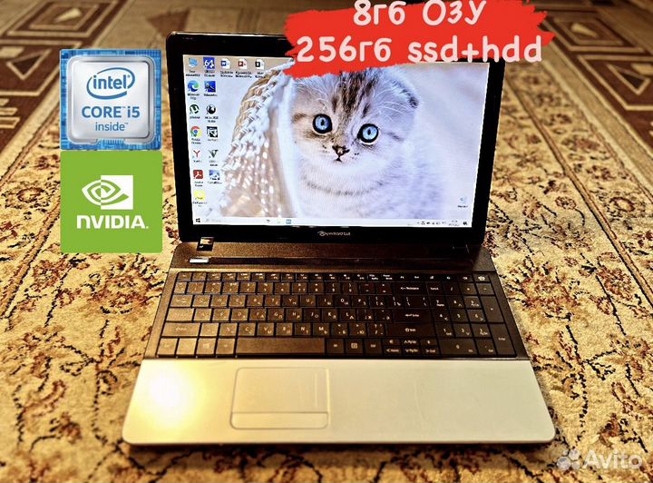 Игровой Ноутбук Acer core i5/8гб/GeForce 710m