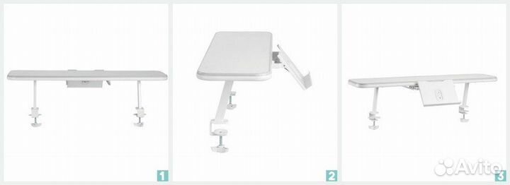 Полка и подставка для книг на кронштейне школьная