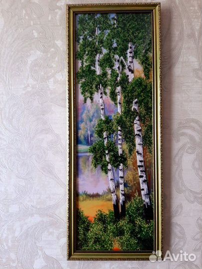 Картина вышитая бисером 