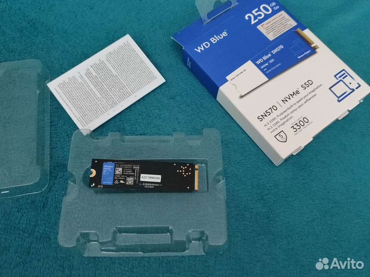 Новый SSD M.2 nvme WD Blue 250 GB