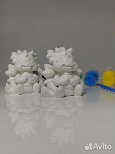 Раскраска из гипса Драконы