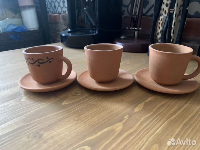Чашки для кофе глинянные Грузия