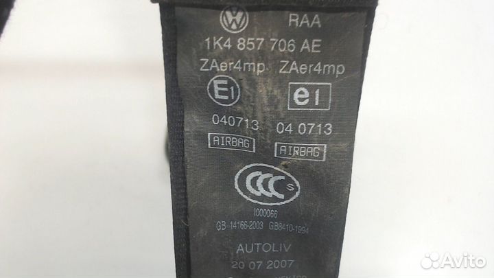 Ремень безопасности Volkswagen Jetta 5, 2007