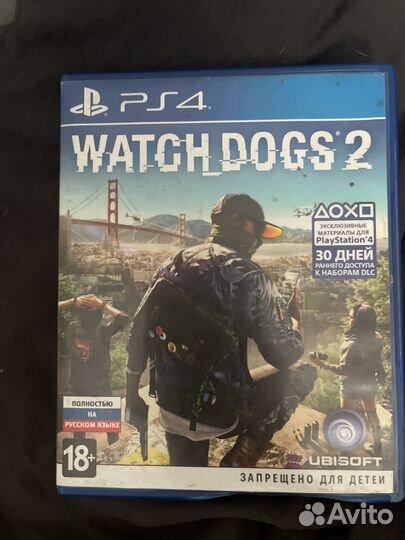 Диски на ps4 watch dogs 2