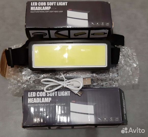 Налобный фонарь аккум.новый