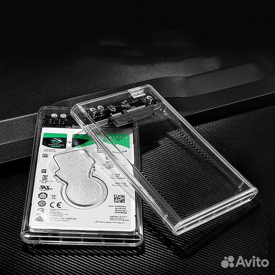 Прозрачная USB HDD коробка