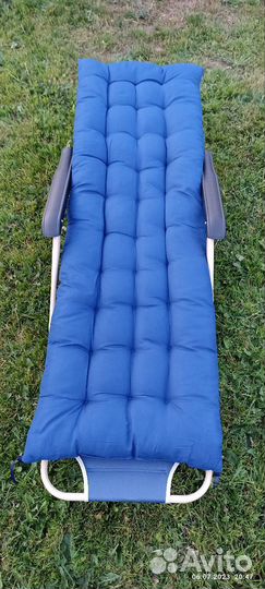 Кресло шезлонг складное, с матрасом