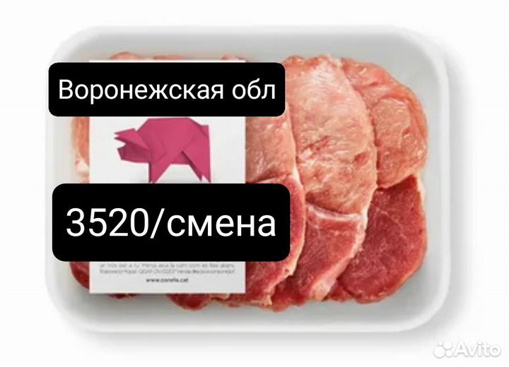 Обнальщик на мясокомбинат Воронежская область