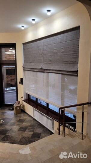 Римские шторы на электроприводе на заказ