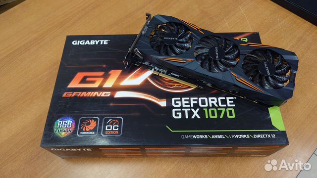 Gigabyte GeForce GTX 1070 G1 Gaming 8GB (Samsung) объявление продам