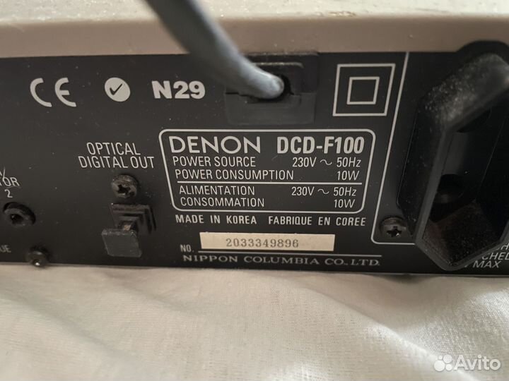 Cd проигрыватель Denon f-100