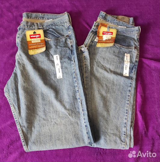 Джинсы Wrangler premium denim 34x32,40х32 Mexico