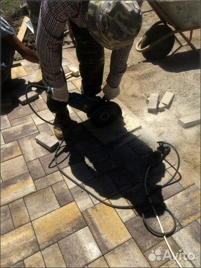 Тротуарная плитка брусчатка от 120 м2