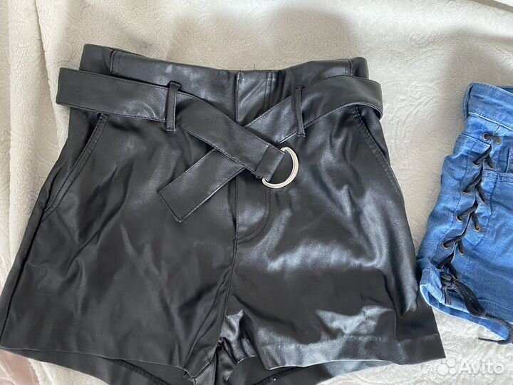 Шорты кожаные
