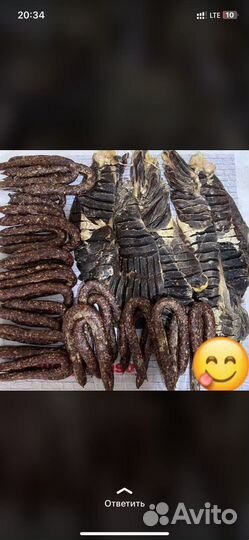 Горное сушеное мясо и колбаса
